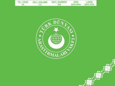 Türk Dünyası Araştırmaları Dergisi Mayıs – Haziran 2022