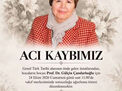 Prof. Dr. Gülçin Çandarlıoğlu Veda Töreni
